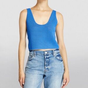 Frame Denim Blue Women's Crop Top